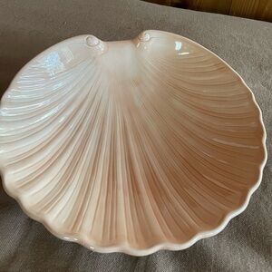 Vintage ceramic serving tray Shell bowl